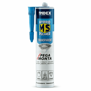 Adhesivo Sellador MS / Transparente / 290 ml / Polímero Híbrido / Resistencia 140 kg/10 cm² / Sin Solventes