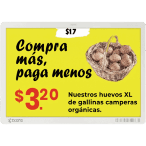 Etiqueta de Tinta Electrónica / ESL / 7.5 Pulgadas / Uso en Estantes / Bluetooth