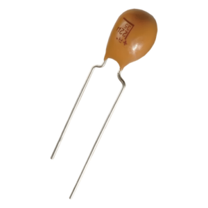 Capacitor de Tántalo / 2.2 µF / 25 V / ESR 6 Ω / Tolerancia 10% / Radial 2.5 mm / -55°C a +125°C
