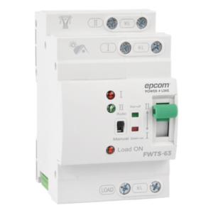 Interruptor de Transferencia Automática / 110 VCA / 63 A / Conmutación 20 ms / Doble Entrada / Protección Industrial
