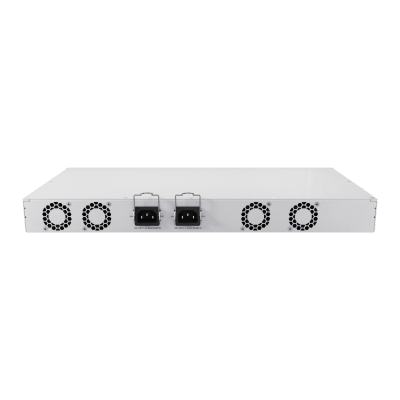 Switch Rackmount / 16 Puertos Gigabit / 8 Puertos PoE 802.3af/at 150W / 2 Puertos SFP+ 10G / CPU Quad-Core 2.2 GHz ARM / RouterOS v7 / L3 HW Offloading / Alimentación Dual Redundante / USB 3.0 - Imagen 2