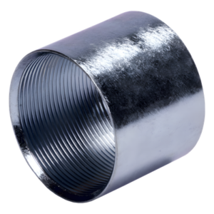 Cople para Tubo Pared Gruesa IMC / 2" (51 mm) / Acero Galvanizado / UL Listed / Etiqueta Amarilla