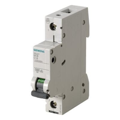Interruptor automático magnetotérmico / 1 polo / 2 A / Curva C / 6 kA / 400 V