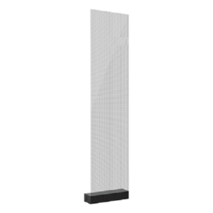 Panel LED Transparente / Pixel Pitch 3.91 mm / Transparencia 82% / Brillo 1500-5000 nits / Ultra Delgado <2 mm / Instalación Adhesiva, Colgada o Fija