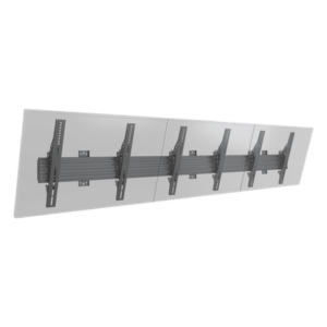 Soporte de Pared / Riel Triple Modular / Carga 50 kg / 32"-65" / VESA 600x400 mm / Inclinación 5°-15°