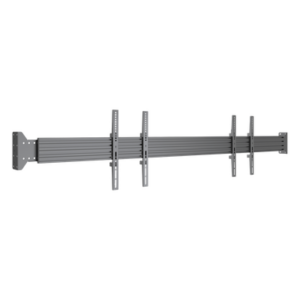Soporte de Pared Modular / Rieles 2000 mm / VESA 400 x 400 / Carga 40 kg / Pantallas 65" / Acero 3-5 mm