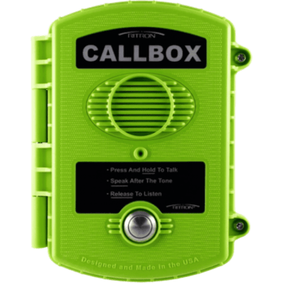 Callbox Inalámbrico UHF / Frecuencia 450-470 MHz / Gabinete IP57 Policarbonato / Alimentación Baterías D o Externa / Antena Interna Ajustable / Botón PTT Antivandálico - Imagen 4