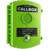 Callbox Inalámbrico UHF / Frecuencia 450-470 MHz / Gabinete IP57 Policarbonato / Alimentación Baterías D o Externa / Antena Interna Ajustable / Botón PTT Antivandálico
