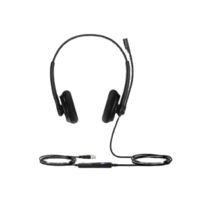 Diadema USB Yealink UH34 Lite Dual con Almohadillas Suaves y Certificación Microsoft Teams