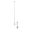 Antena Marina VHF / Fibra de Vidrio / 3.5 dBi / 50 W / Cable RG58 4.5 m (14.8 ft) / PL-259 / Bajo Perfil