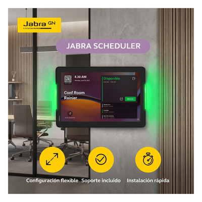 Panel de Programación de Salas / Pantalla Táctil 10.1" / Resolución 1920x1200 / Android 13 / PoE IEEE 802.3af / Wi-Fi 802.11ac / Bluetooth 5.2 / Certificado Microsoft Teams y Zoom Rooms / Barras LED de Disponibilidad / Montaje Flexible - Imagen 4