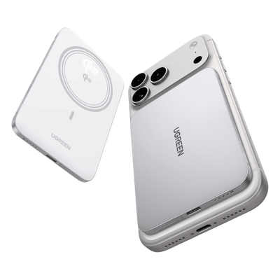 Power Bank Magnético Inalámbrico / 5000 mAh / 15W MagSafe y Qi / 20W USB-C PD 3.0 / Carga Simultánea / Ultrafino 8.6 mm (0.34 in) - Imagen 2