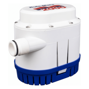 Bomba de Achique / 7,570 l/h (2,000 GPH) / Sensor Electrónico Integrado / Auto Encendido/Apagado / Conexión 1" NPT / Protección de Batería