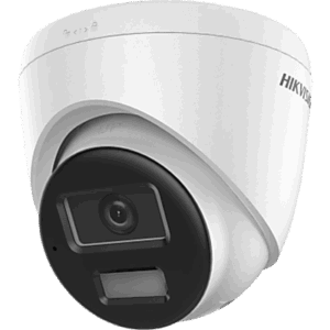 Cámara Turret IP / 2 Megapixel / Dual Light 30 m (98.4 ft) / AcuSense Lite / Micrófono Integrado / IP67 / PoE