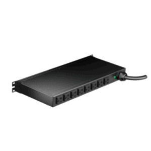 PDU Monitoreable / 8 Salidas NEMA 5-20R / Entrada NEMA 5-20P / Horizontal 1U / 120 Vca / 20 A