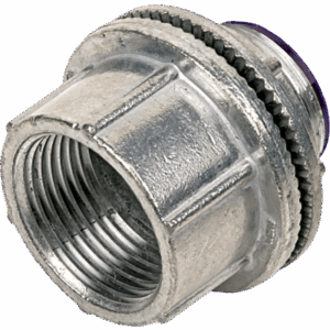 Conector Hub / Zinc / 3/4" / Resistente a Intemperie / Áreas Peligrosas / Terminación Natural