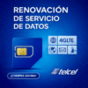 Renovación de plan anual de servicio de 10GB para SIM TELCEL