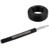 Rollo de 15 metros de Cable Coaxial Tipo RG-58, LMR-195, Baja Pérdida de 50 Ohms, Conductor de Cobre Sólido